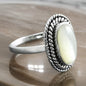 Silver Moonstone Ring