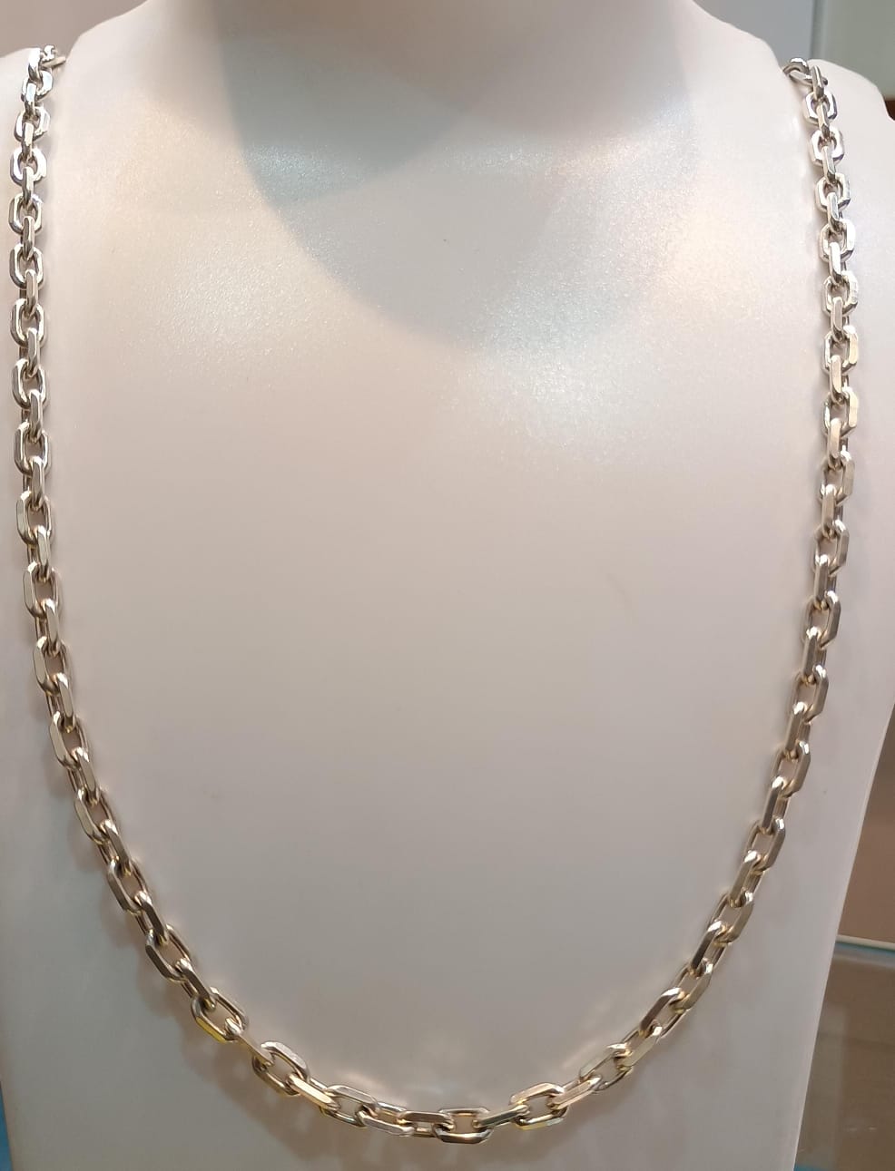 Boxer Silver Chain