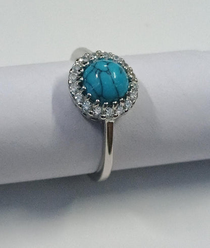 Turquoise Swarovski Ring