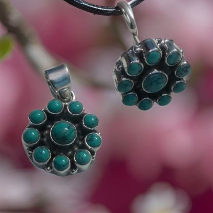 Turquoise Pendant Set