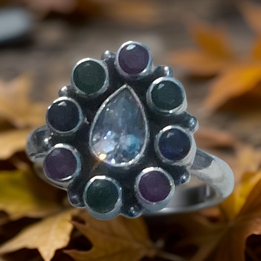 Multi Colour Adjustable Ring