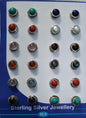 Colored Earrings Studs (Price Of Single Pair)