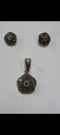 Sidakshi Silver Oxidised Pendant set